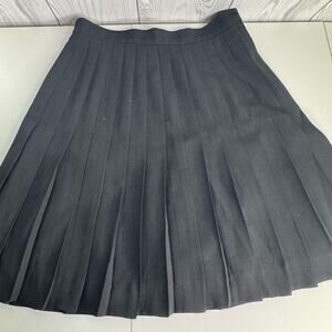 Vintage Black Pleated 80s Nordstrom Skirt Women’s Size 6 USA Kilt Whimsey Goth